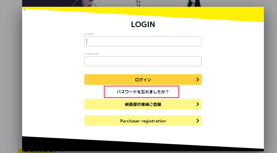 Login modal
