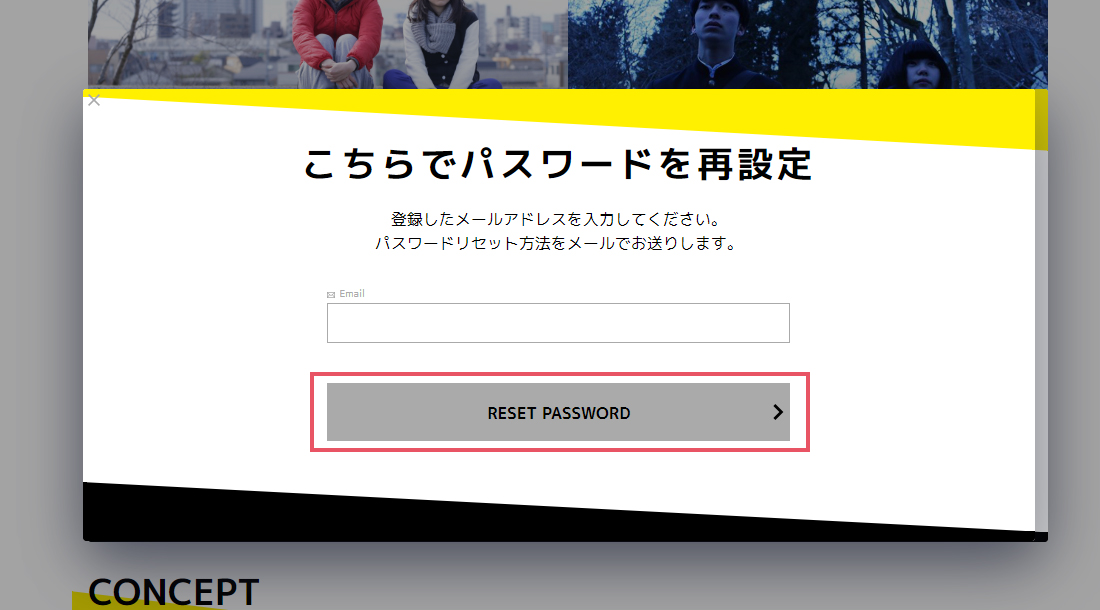forgot password